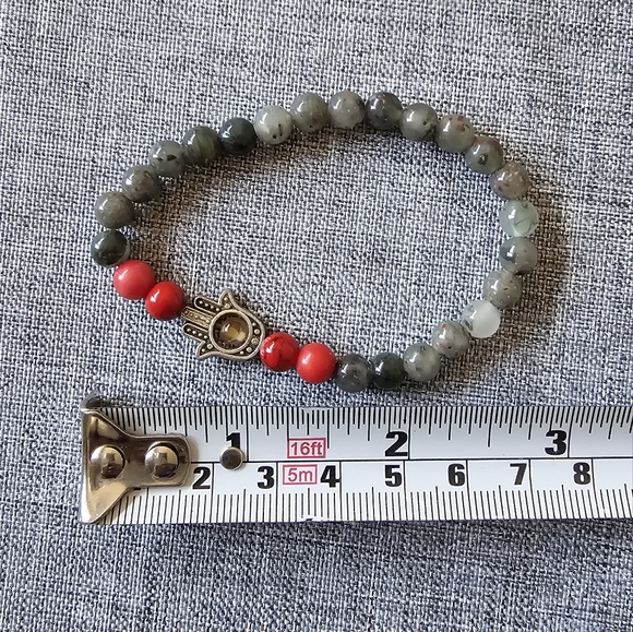 Yogibara Gemstone Bracelet (red) - Picture 4 of 9